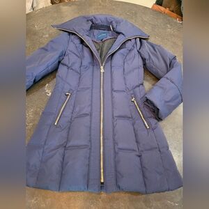 Cole Haan Navy Puffer Coat